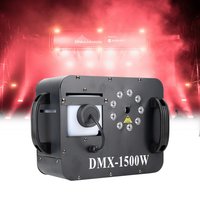 1500W Fog Smoke Machine RGB 9X3W LED Stage Fogger Effect DMX Remote Control DJ Equipment for Wedding Party Nightclub Disco