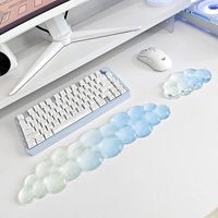 Mouse pad Wrist antislip silicone transparent Wrist brace Support Mat Memory Wrist Mouse Pad Computer Laptop keyboard Mat