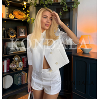 Women Trendy Commute Short Sleeve Blazer KONDALA 2026 Summer Elegant Chic Blazer Female High Street Stand-up Collar Short Blazer