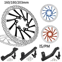 Bike Brake Rotor 160mm 180mm 203mm MTB Bicycle Disc G3 Brake Rotor 180/203 PM IS Bike Rotor Adapter Bike Disc Brake for Shimano