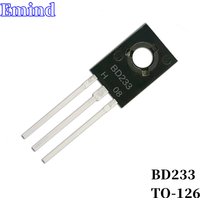 10/20/30Pcs BD233 DIP Transistor TO-126 Type NPN Bipolar Amplifier Transistor 45V/4A