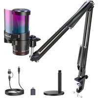 ZealSound KM8S USB Gaming Microphone,Plug & Play for Streaming Podcast Recording, Compatible with PS4 PS5 PC Android iPhone