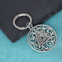 Norse Key Chains Valknut Pendant Scandinavian Keychain For Men Women Viking Mythology Jewelry Amulet Talisman Gift