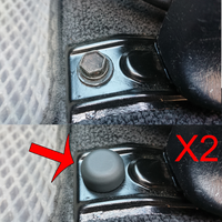 2X Auto Front Seat Fixing Track Bolt Cap Plug Cover For Toyota Celica T200 T230 1993 1994 1995 1996 1997 1998 - 2006 NEW
