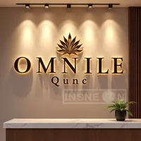 Custom 3D Metal LED Light Backlit Sign for Storefront Business Illuminated Signage Outdoor Waterproof Advertising Light Up