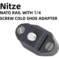 Nitze N49-E SCREW COLD SHOE ADAPTER NATO RAIL WITH 1/4