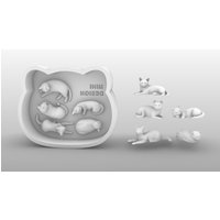 3D Cat Resin Casting Mold Silicone Mold Accessories Resin Liquid Mold Resin Keychain Silicone Mold Resin Mold