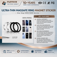 Strong Magnet Sticker for MagSafe Card Wallet / Slim Magnetic Phone Sticker for Car Holder Mount / Wireless Charger Metal Sheet