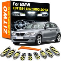 ZITWO 13Pcs Car LED Bulb For BMW 1 Series E87 E81 E82 Hatchback Coupe 2003-2013 Interior Reading Sunvisor Trunk Leg Light Kit