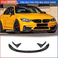For BMW F80 M3 F83 F82 M4 2015-2020 Front Bumper Spoiler Splitter Diffuser Modification Body kit Front Lip Chin Protector Cover