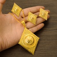 Newest Ethiopian Jewelry Sets Pendant Earrings Rings African Eritrean Habesha Wedding Engagement Gifts