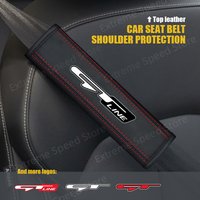 For GT Line Emblem K5 K9 K3 K2 K8 Sorento Sportage Leather Car Seat Belt Cushion Safety Belt Shoulder Protector Pad Accessories