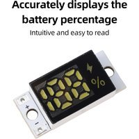 4.2V Lithium Battery Level Indicator Module ±0.25% Accuracy Ultra-Small Low Power Consumption Percentage Display for 18650