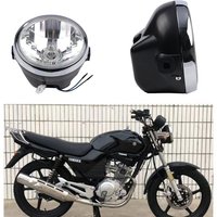 1pc 7Inch Moto Front Head Light Lamp Round Headlamp Classic For Yamaha YBR125 YBR 125 2002-2013 35W 3500K Moto Headlight