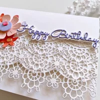 Mmao Craft metal cutting dies cut die mold Lace flower border frame Scrapbook paper craft knife mould blade punch stencils dies