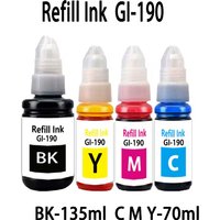 GI190 GI-190 Refill Ink For Canon PIXMA G1100 G1110 G2100 G2110 G3100 G3102 G3110 G3111 G4100 G4110 G4111 Printer
