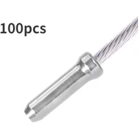 100Pcs Bicycle Line Pipe Tail End Caps Brake Line Derailleur Shift Wire End Caps Tips Crimps MTB Bike Brake Cable Cap