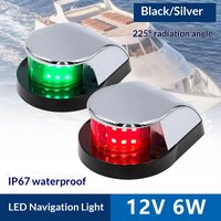 Marine 12V and 24V universal LED navigation lights, yacht starboard lights, maritime warning lights, bow signal lights