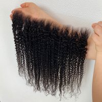 13x6 Invisible HD Lace Frontal Only Kinky Curly Pre plucked Natural Hairline 13x4 5x5 6x6 7x7 HD Lace Closure Only Brazilian