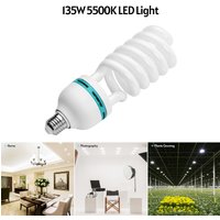Andoer Spiral Fluorescent Light Bulb 135W 5500K Daylight CRI90 E27 Socket Energy Saving for Studio Photography Video Lighting