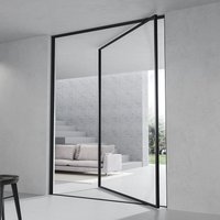 Made in China High Quality Villa Pivot Door External Entrance Large Size Revolving Doors Panoramic Transparent Glass Doors