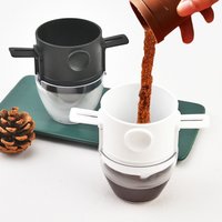 Foldable Drip Coffee Cone Dripper Stainless Steel Filter Holder Hand Brew Coffee Tea Maker for Home Outdoor Camping