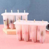 4-in-1 Ice Cream Mold Old Popsicle Mold Lid Homemade Mung Bean Popsicle Homemade Ice Cream Freezing DIY Ice Cream Reusable