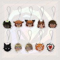 Acrylic Hot Game YKMET Mobile Phone Charms Pet Strade Ren Lawrence Small Pendant Phone Chain Ring Fans Freinds Gift
