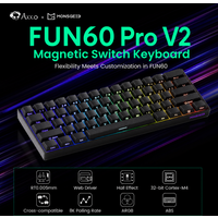Clavier à interrupteurs magnétiques Akko MonsGeek FUN60 PRO V2 HE, clavier de jeu 60%, déclenchement rapide 0,005 mm, clavier mécanique filaire 8K