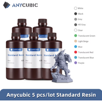 ANYCUBIC 5kg Standard Resin 405nm High Precision UV Resin For LCD 3D Printer Photopolymer Printing Material For Photon Mono 4K