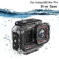 60M Dive Case Waterproof Housing For Insta360 Ace Pro 2/Pro Protective Cover Shell For Insta360 Ace Pro Sports Camera Accessorie