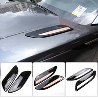 For Range Rover Velar 2017 2018 2019 ABS Silver Hood Air Vent Outlet Wing Trim Car Exterior Decoration Accessories
