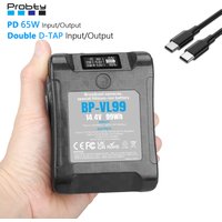 For sony BP-VL99 14.4V 99Wh V Mount Battery w LCD display V Lock V Shape Li-ion Battery PD Fast Charging For camera DSLR Battery