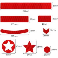 AliExpress NONE 42Pcs Cycling Reflective Decals Kits Bike Art Decor Bicycle Frame Stickers Decals Cycling DIY Stickers Decoration MTB Stickers