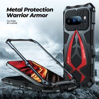 Luphie Rosdster Metal Armor Case for Google Pixel 9/9 Pro Pixel 10/10 Pro Military Grade Drop Protection Defender Cover Funda