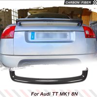 Carbon Fiber Car Rear Trunk Spoiler Wing for Audi TT Quattro Mk1 Type 8N 1998-2006 Rear Trunk Racing Spoiler Wing Lip FRP Black