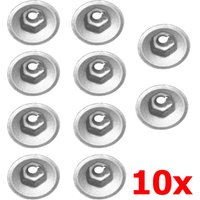 10pcs/set Exhaust Heat Shield Nut Metal Insulation Panel Fastener Washers for Ford Mondeo Focus Fiesta Moneo C-Max 1382642
