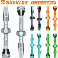 AliExpress BUCKLOS 44MM 40MM 55MM 60MM Bicycle Tubeless Valve Aluminum Alloy Bike Presta Valves Mountain Road Bicycle Tubeless Tire Valve