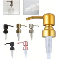 1pcs 304 Stainless Steel Pump Head For DIY Jars Bottles Soap Lotion Dispenser Pump For Liquid Pumps Standard 28 400 Thread Home
