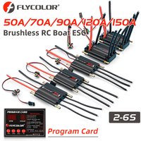 Flycolor 50A/70A/90A/120A/150A Speed Controller Brushless ESC Support 2-6S BEC 5.5V/5A for Model Ship RC Boat