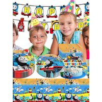 T&Thomas the Train Birthday Party Decoration Thomas Friend Tableware Plate Cup Balloon Baby Shower Kid Favor Gift Party Supplies
