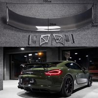 Carbon Fiber Rear Wing Trunk Lip Spoiler for Porsche Cayman Boxster 718 987 997 998 981 911 GT4 - Automotive Performance Parts