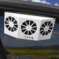 Solar Powered Car Fan Powerful Car Solar Fan for Cool Comfortable Wind Inside Vehicle Circular Cooling Device for Car Interior