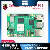 Official Raspberry Pi 5 Cortex-A76 Linux SBC, 2GB / 4GB / 8GB / 16GB RAM, PCIe, Gigabit Ethernet, USB 3.0
