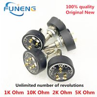 1PCS WDJ-22 H0SS 1W 1K, 2k, ,5k 10k ,BI model 6178 340/360 degrees conductive plastic potentiometer