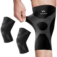 1 Pair Plus Size Knee Brace Support, New Knee Compression Sleeve for Running, Hiking, Basketball, Arthritis, ACL, Meniscus Tear
