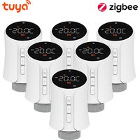 Tuya Smart Wifi/ZigBee Thermostatic Radiator Valve TRV Programmable App Remote Temperature Controller with Alexa Google Home