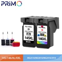 Remanufactured PG145 CL146 XXL 145XL 146XL Refillable Ink Cartridge PG-145 CL-146 for Canon pixma MG2410 MG2510 MG3010 TS3110