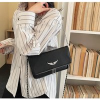 Nouveau Sac Bandoulière Classique Français Luxe Léger Tendance Simple à Chaîne Style Flip 2026, Sac à Bandoulière Rétro de Haute Qualité pour Femme
