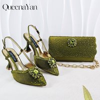 Best-selling shoes Matching bag combinations in Europe and America Diamond-embellished Bag And Shoes from the workplace Or Party image 4